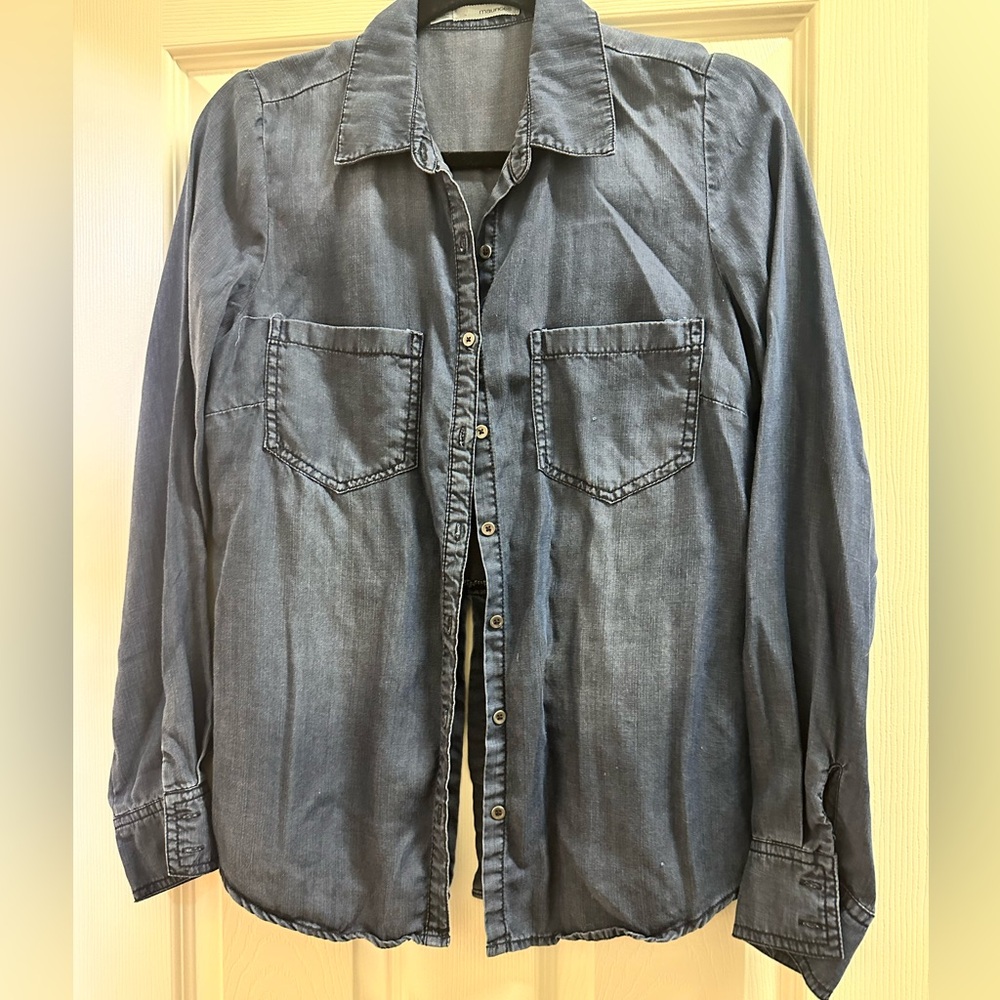 Light Denim Shirt with back slit